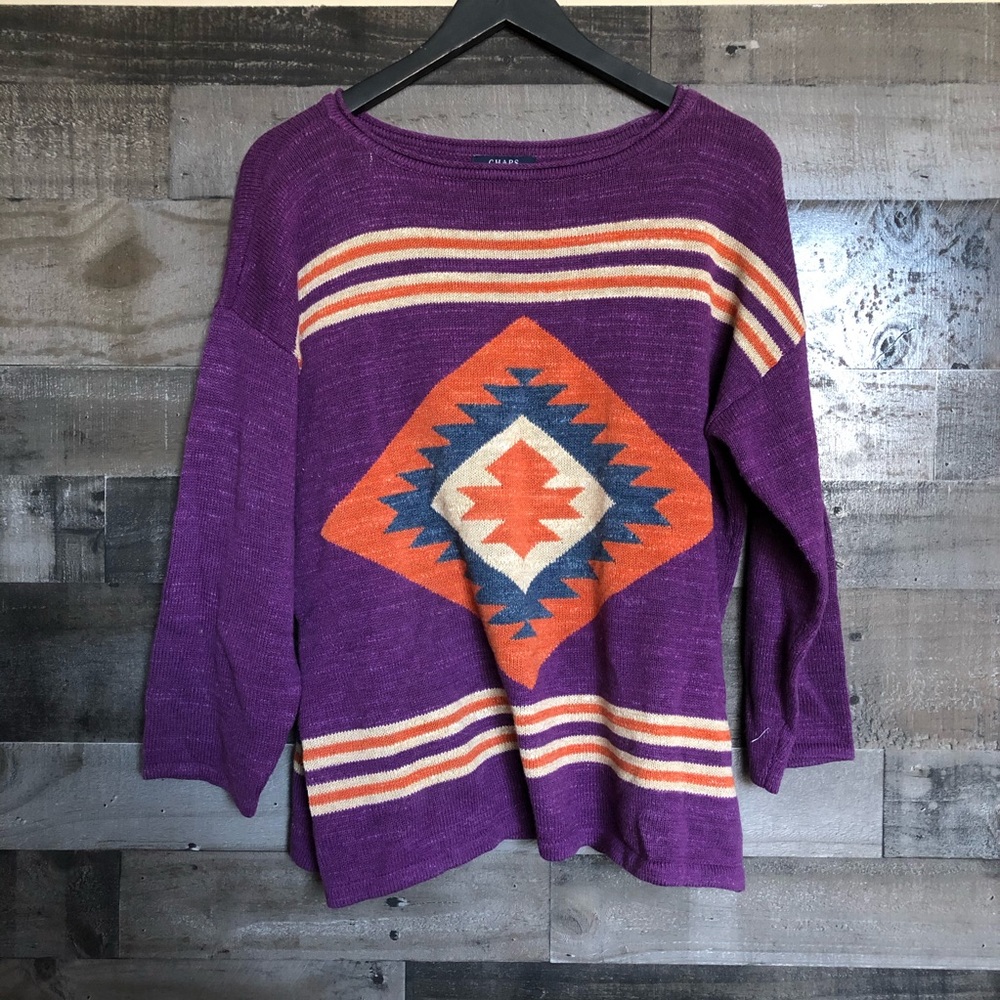 Chaps Aztec Southwestern Sweater